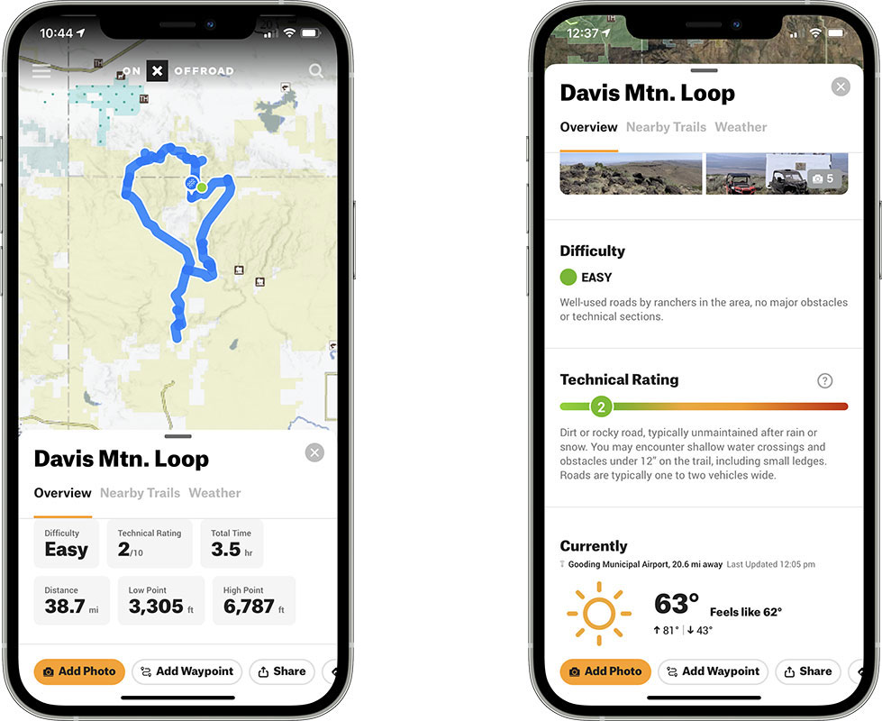 onx trail difficulty