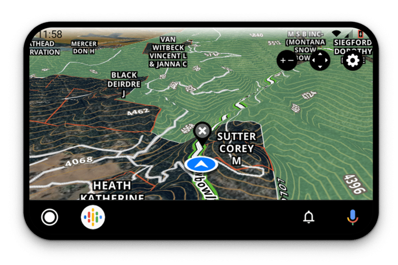 Android Auto Off-Road Navigation GPS Map App  onX Offroad