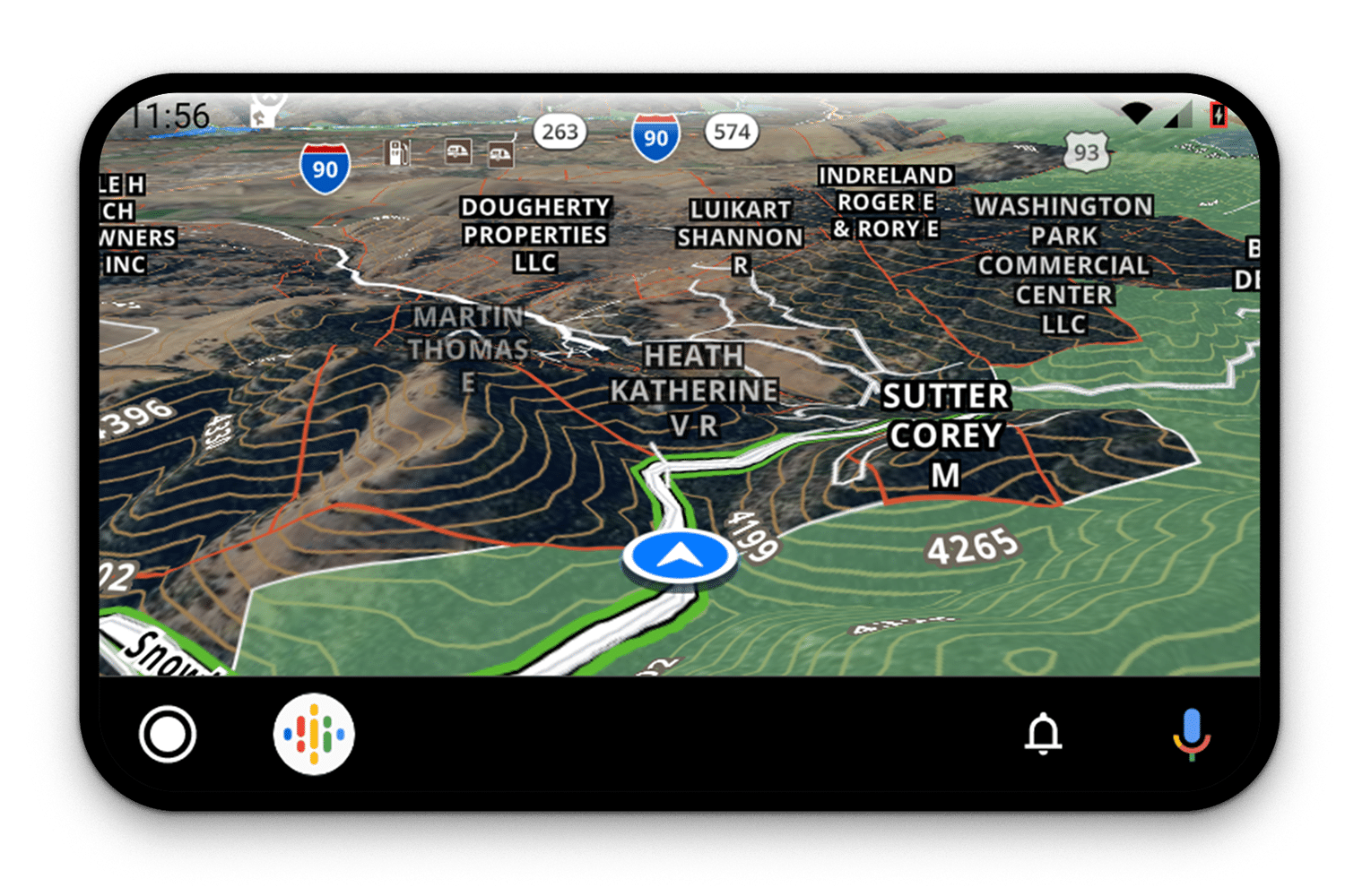 Reizen In Larry Belmont Android Auto Off-Road Navigation GPS Map App | onX Offroad