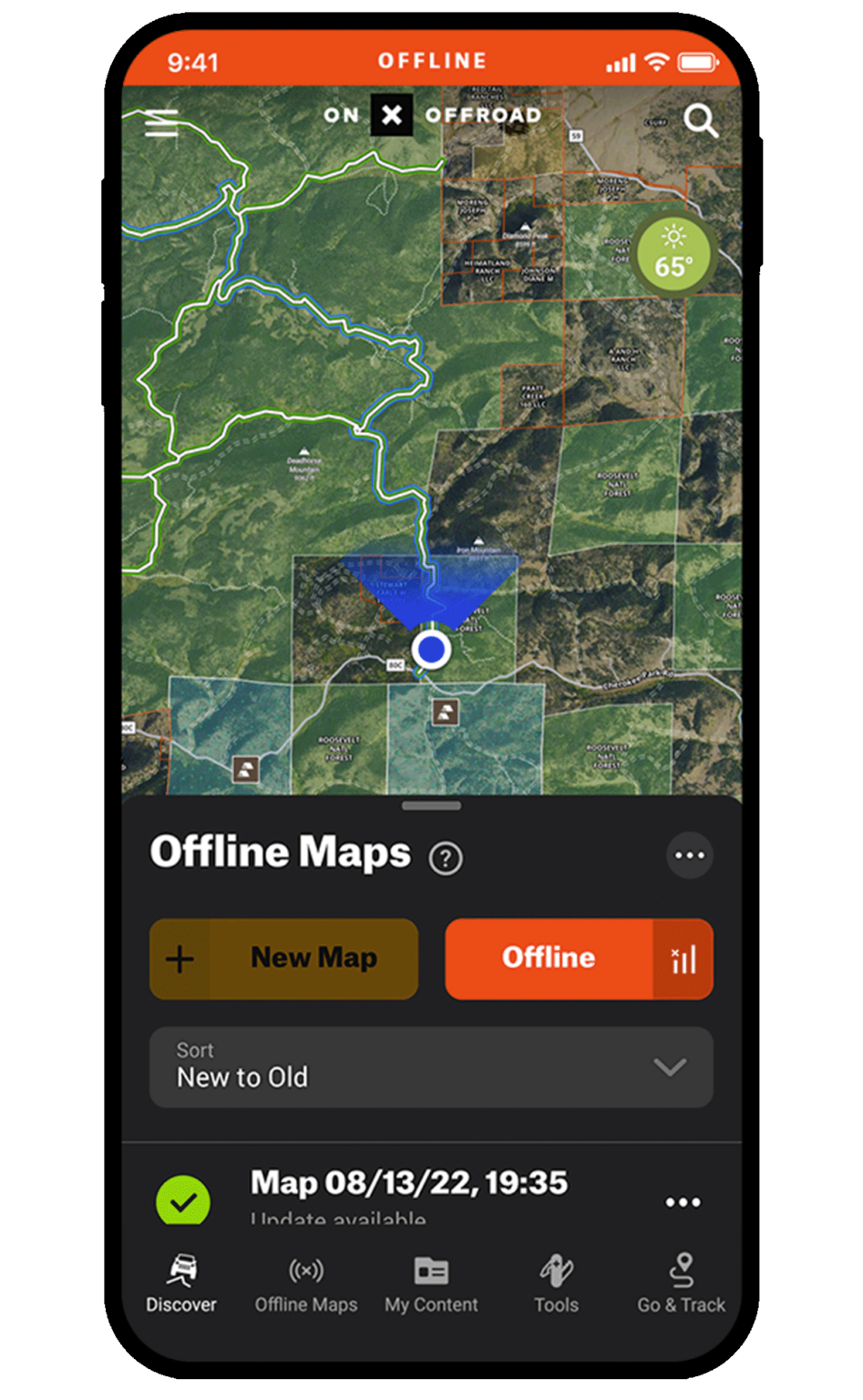 Offline Maps onX Offroad