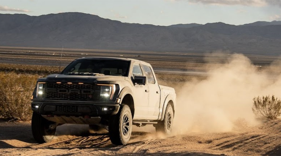 Off-road vehicle, like this truck, on an off-road trail