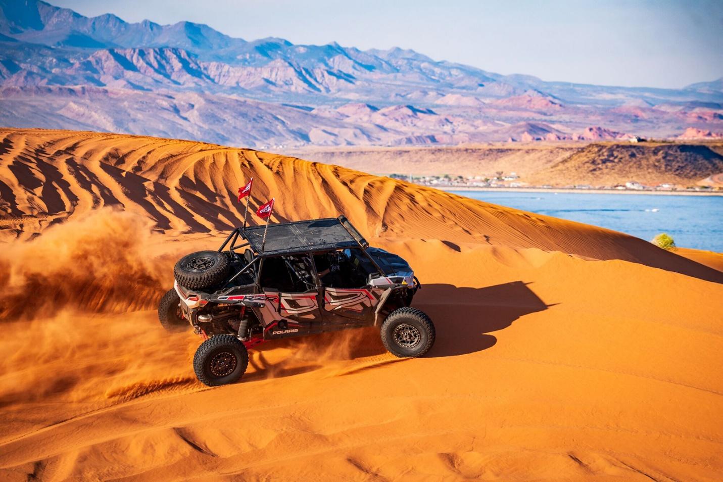 UTV on a sand dune