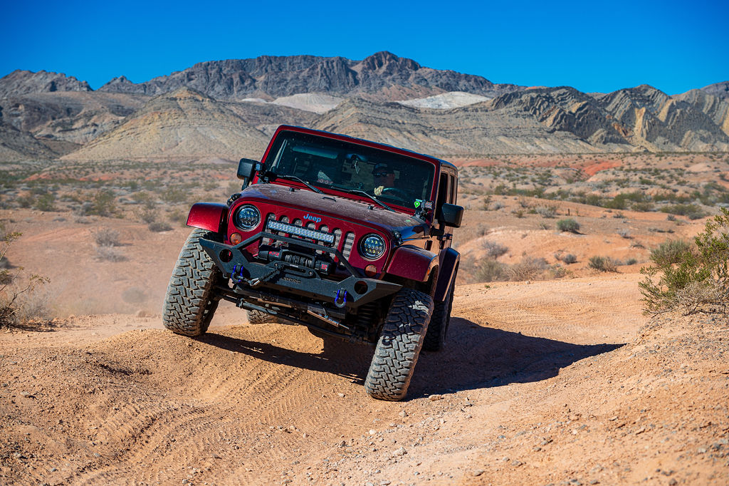 Jeep on an offroad trail